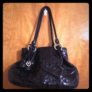 Like New Brighton Black Floral Purse
